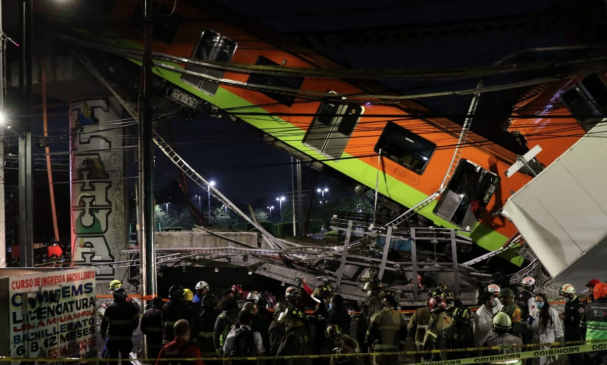 Investigadores extranjeros revelan dictamen preliminar de colapso en la línea 12 del metro